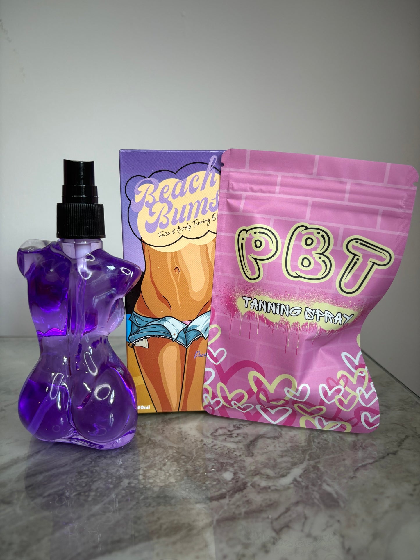 Beach Bums Face & Body Oil 120ml & Tanning Spray