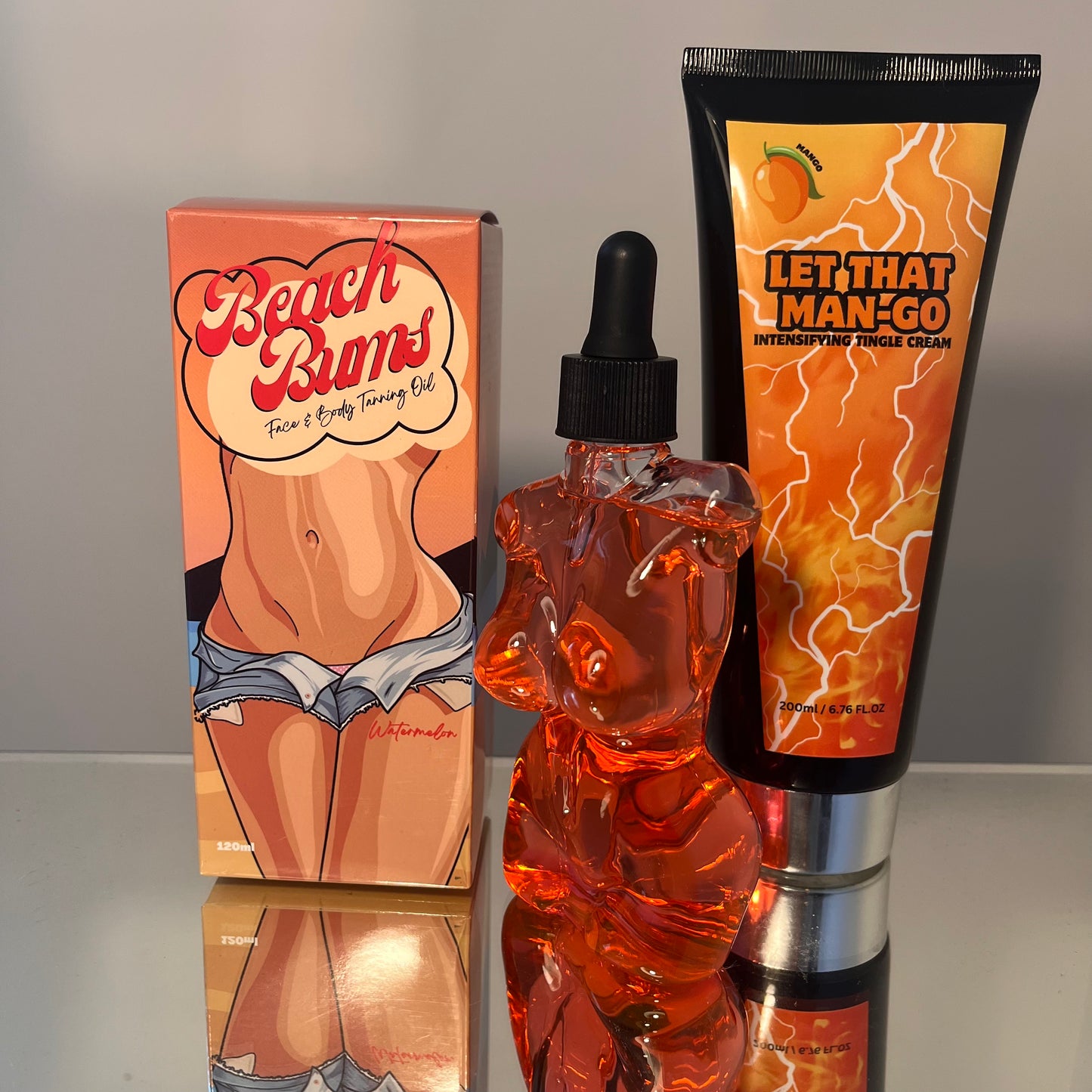 Intensifying Tingle Cream & Beach Bums Face & Body Oil